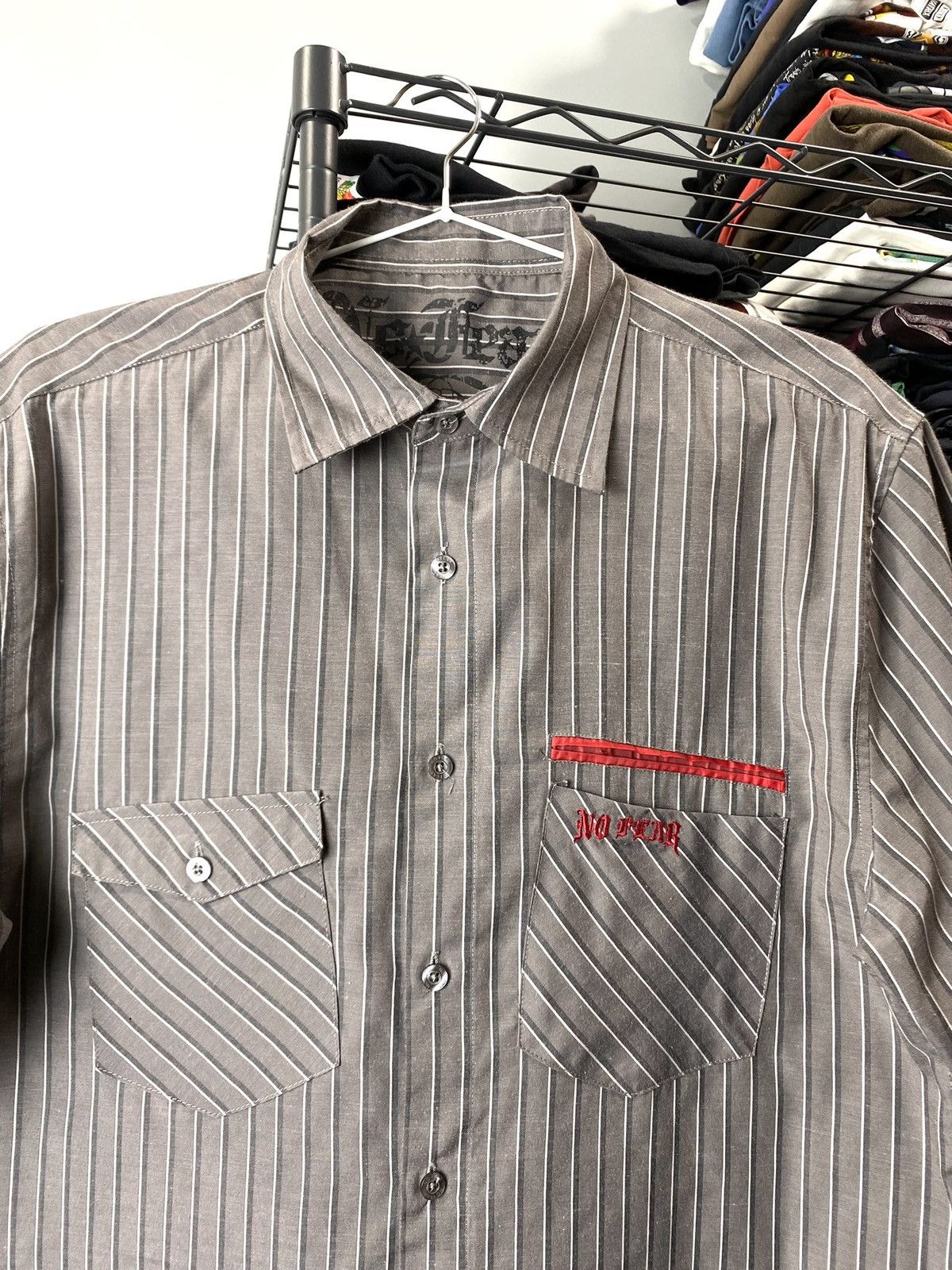 No Fear Rare! Vintage No Fear Striped Shirt Hook Ups Size US M / EU 48-50 / 2 - 3 Thumbnail