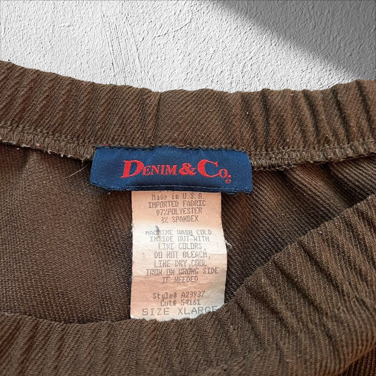 Denim & Co. Vintage 90s Denim & Co Brown Women’s Jumpsuit Pants XL Size 32" / US 10 / IT 46 - 4 Thumbnail
