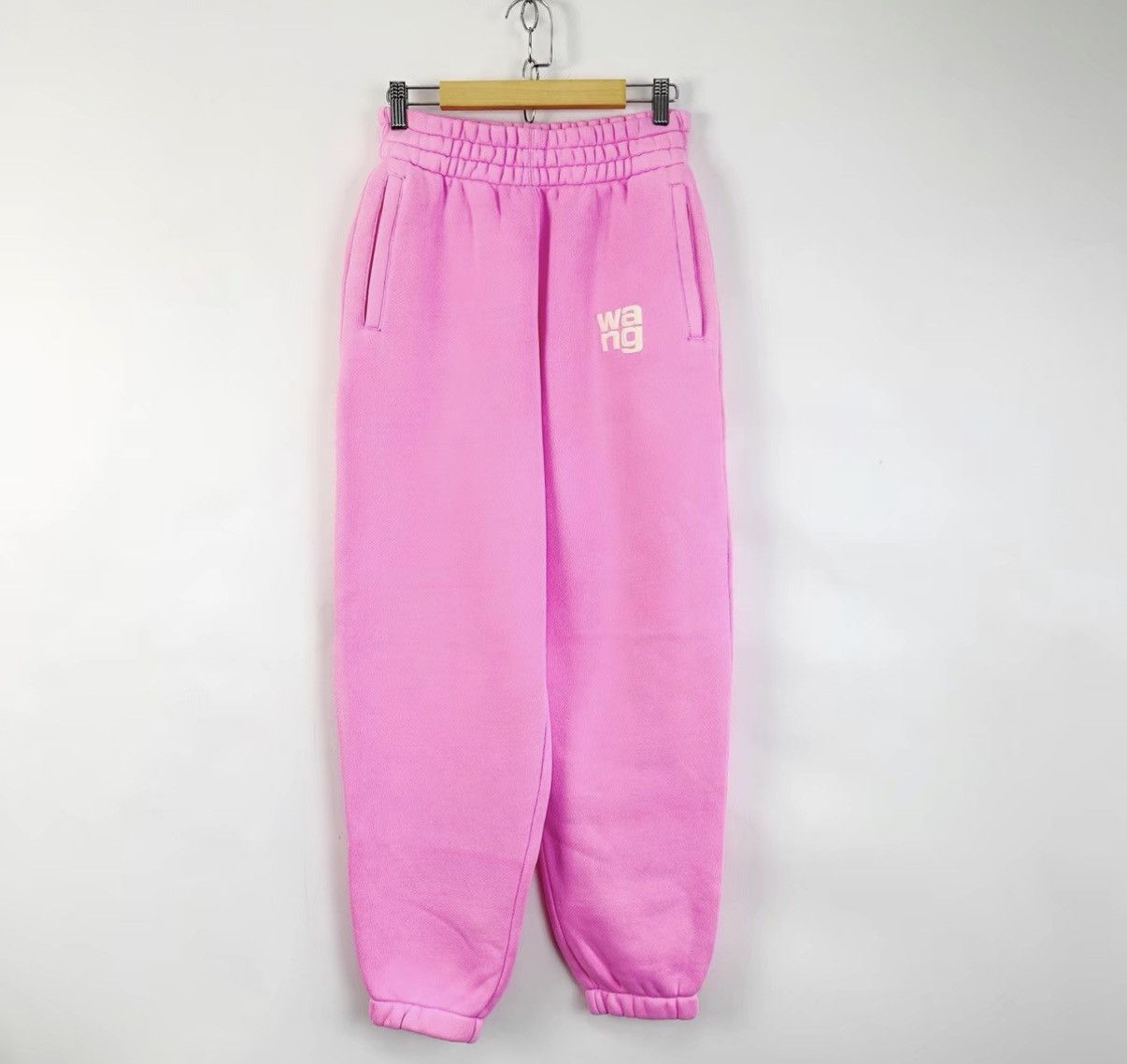 Alexander Wang Alexander Wang Pink Foam Letter Logo Jogger Sweatpants K12 Size 25" / US 0 / IT 36 - 1 Thumbnail