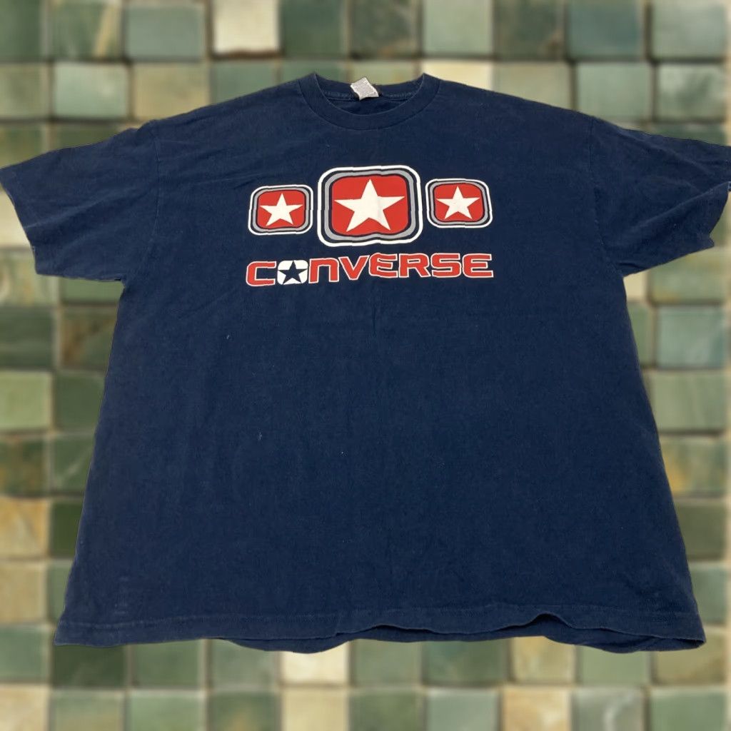 Converse Converse T Shirt Short Sleeve Navy Blue Big Graphic Y2K XL Men’s Mens Size US XL / EU 56 / 4 - 1 Thumbnail
