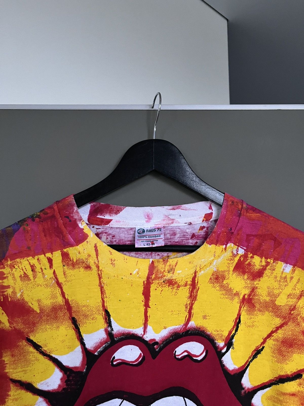 The Rolling Stones × Vintage The Rolling Stones Vintage Single Stitch Tie Dye T-shirt Size US L / EU 52-54 / 3 - 3 Thumbnail
