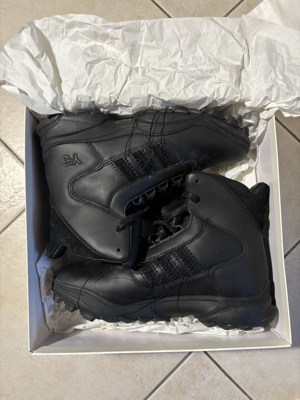 Adidas × Y-3 ADIDAS Y-3 GSG9 BLACK BOOTS Size US 7 / IT 37 - 2 Thumbnail