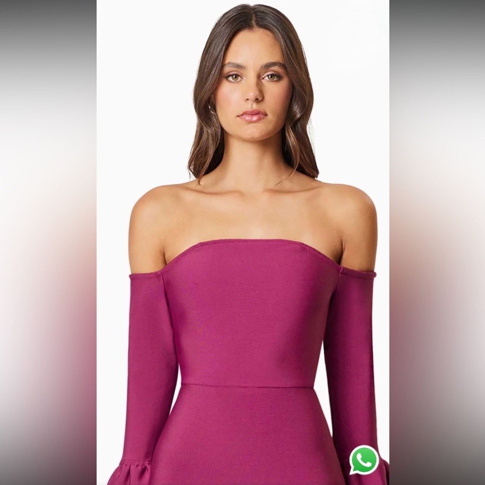 ELLIATT NWT Elliatt $220 Off-Shoulder Wine Dress Size Small Size S / US 4 / IT 40 - 5 Thumbnail