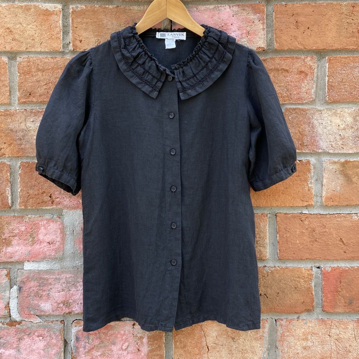 Lanvin LANVIN Black Doll Collar Blouse Size XS / US 0-2 / IT 36-38 - 16 Thumbnail
