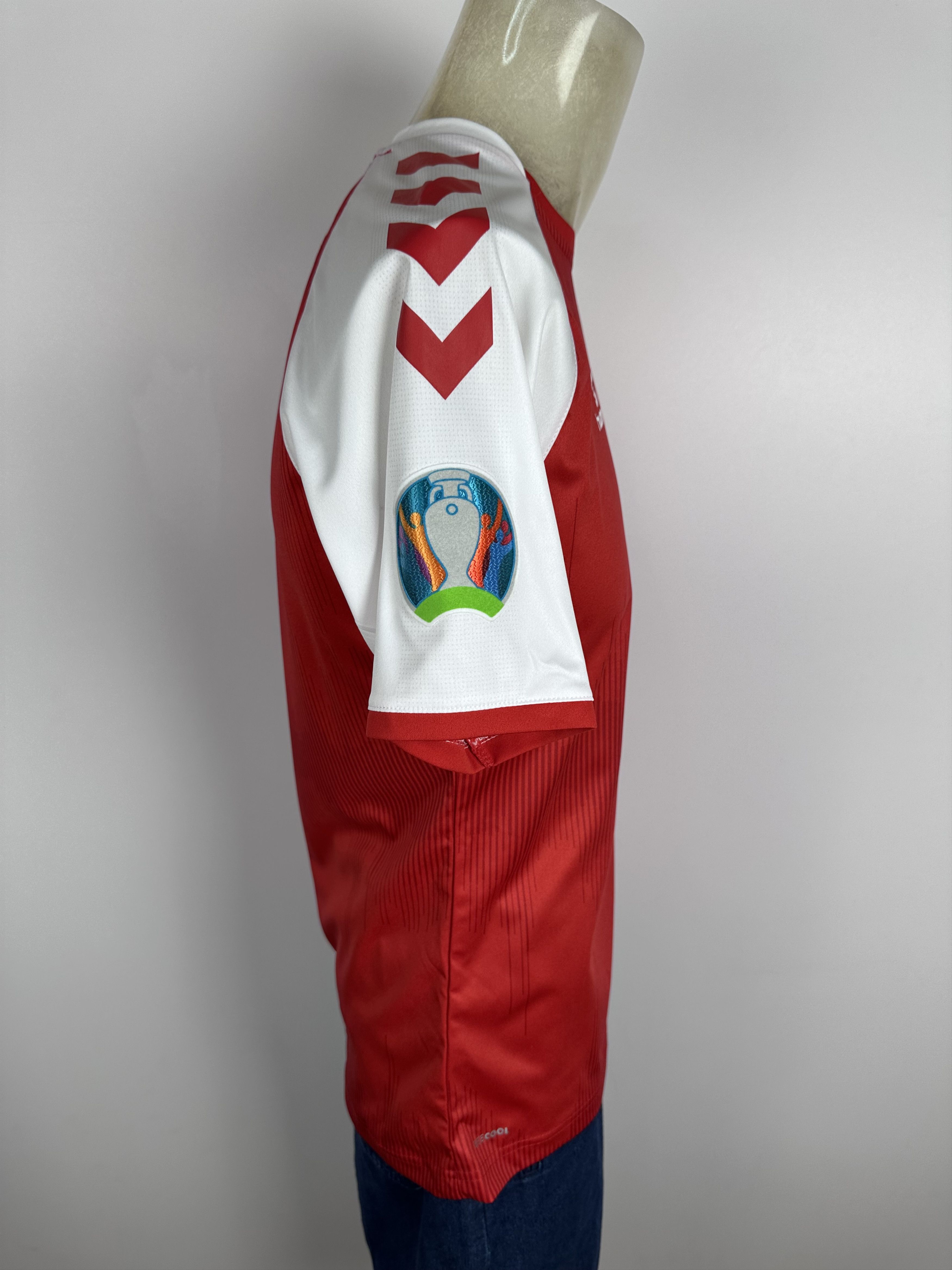 Hummel DENMARK 2021 22 HOME FOOTBALL SHIRT SOCCER JERSEY HUMMEL RED Size US M / EU 48-50 / 2 - 10 Thumbnail