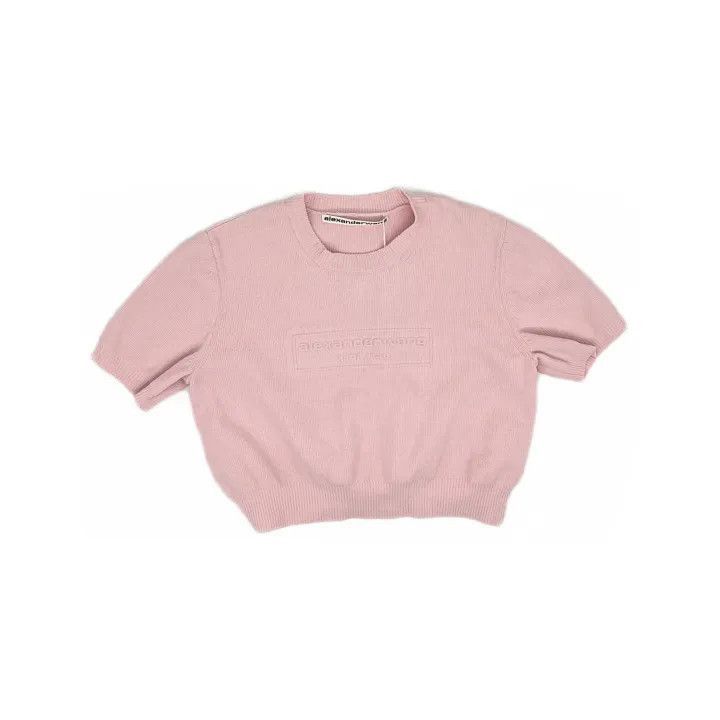 Alexander Wang Alexander Wang Pink Short Sleeve Sweatshirt - Size M / US 6-8 / IT 42-44 - 1 Thumbnail