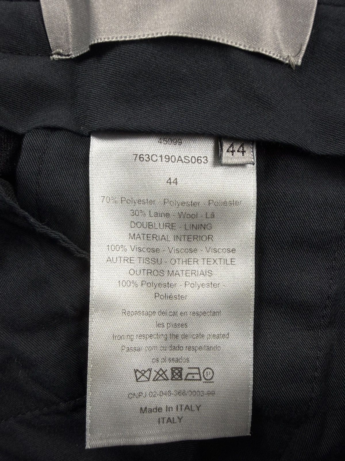 Dior Dior Homme Wool Wrinkled Trouser Size US 28 / EU 44 - 9 Thumbnail