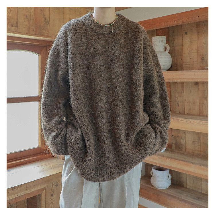 Vintage Brown Knit Sweater Size US M / EU 48-50 / 2 - 1 Thumbnail