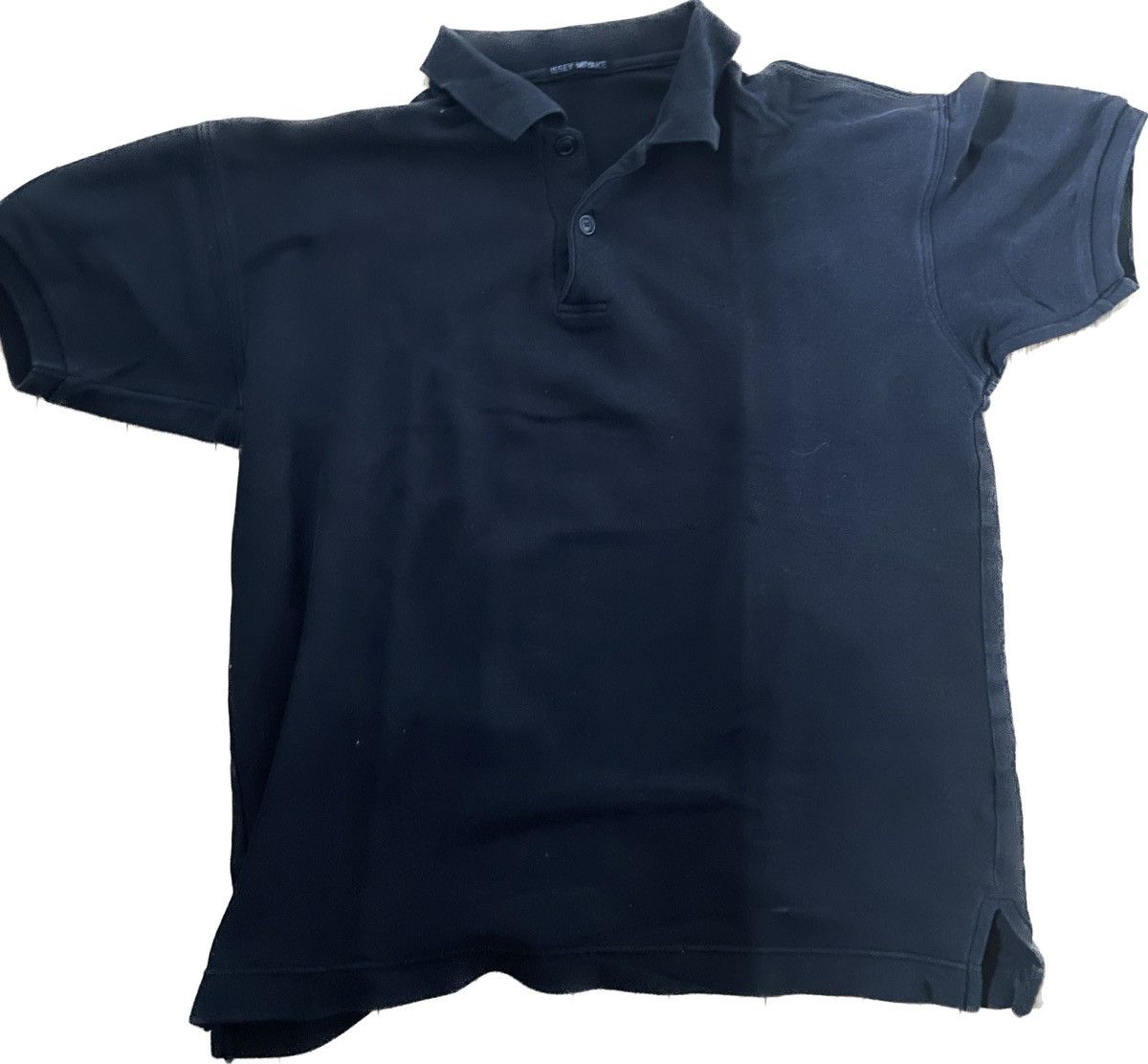 Tシャツ・カットソー ISSEY MIYAKE Midnight blue polyester polo shirt Men's Issey Miyake Polos | Grailed