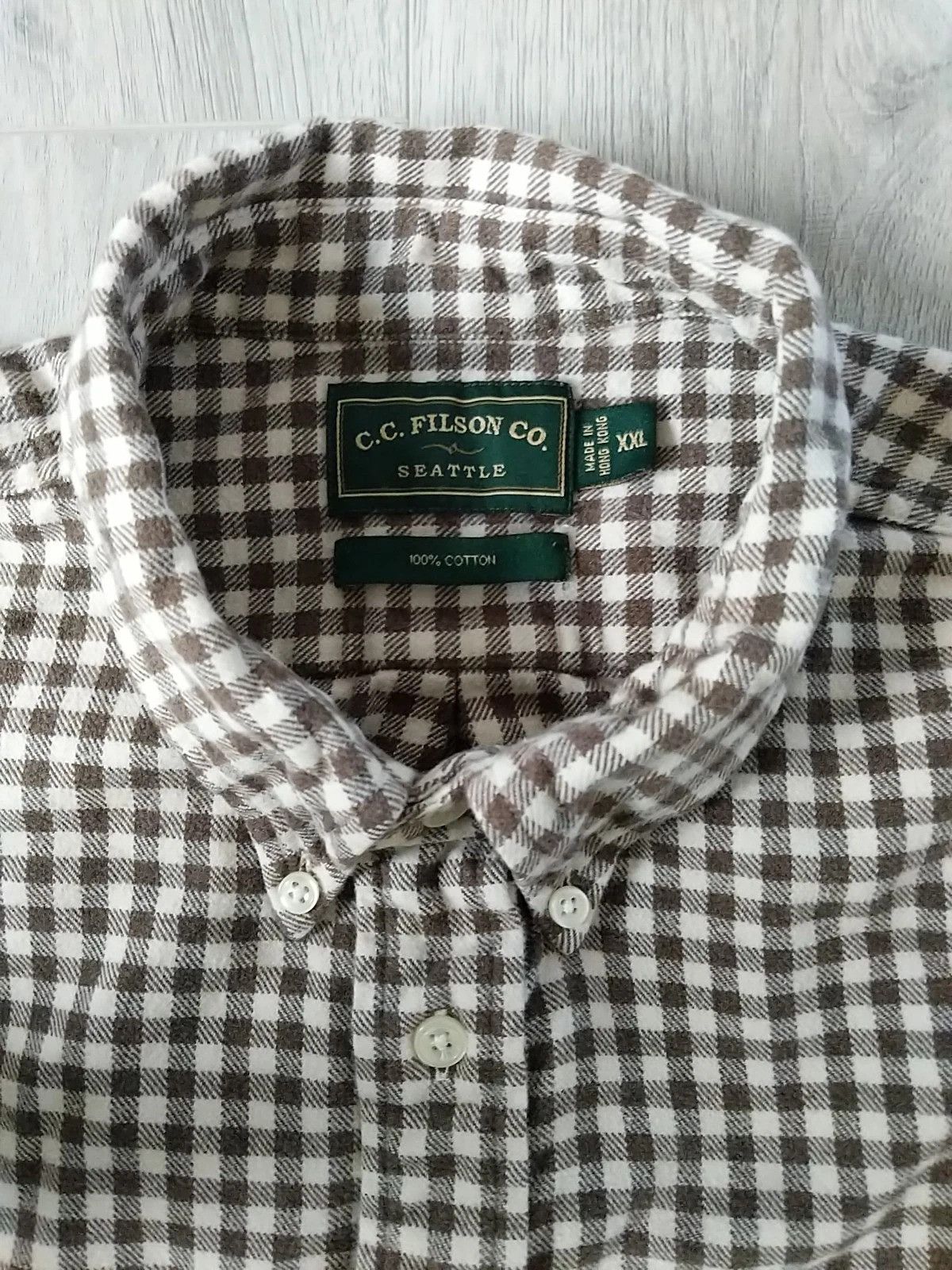 Filson C.C. Filson Seattle Shirt Plaid Cotton Long Sleeve Button Up Size US XXL / EU 58 / 5 - 3 Thumbnail