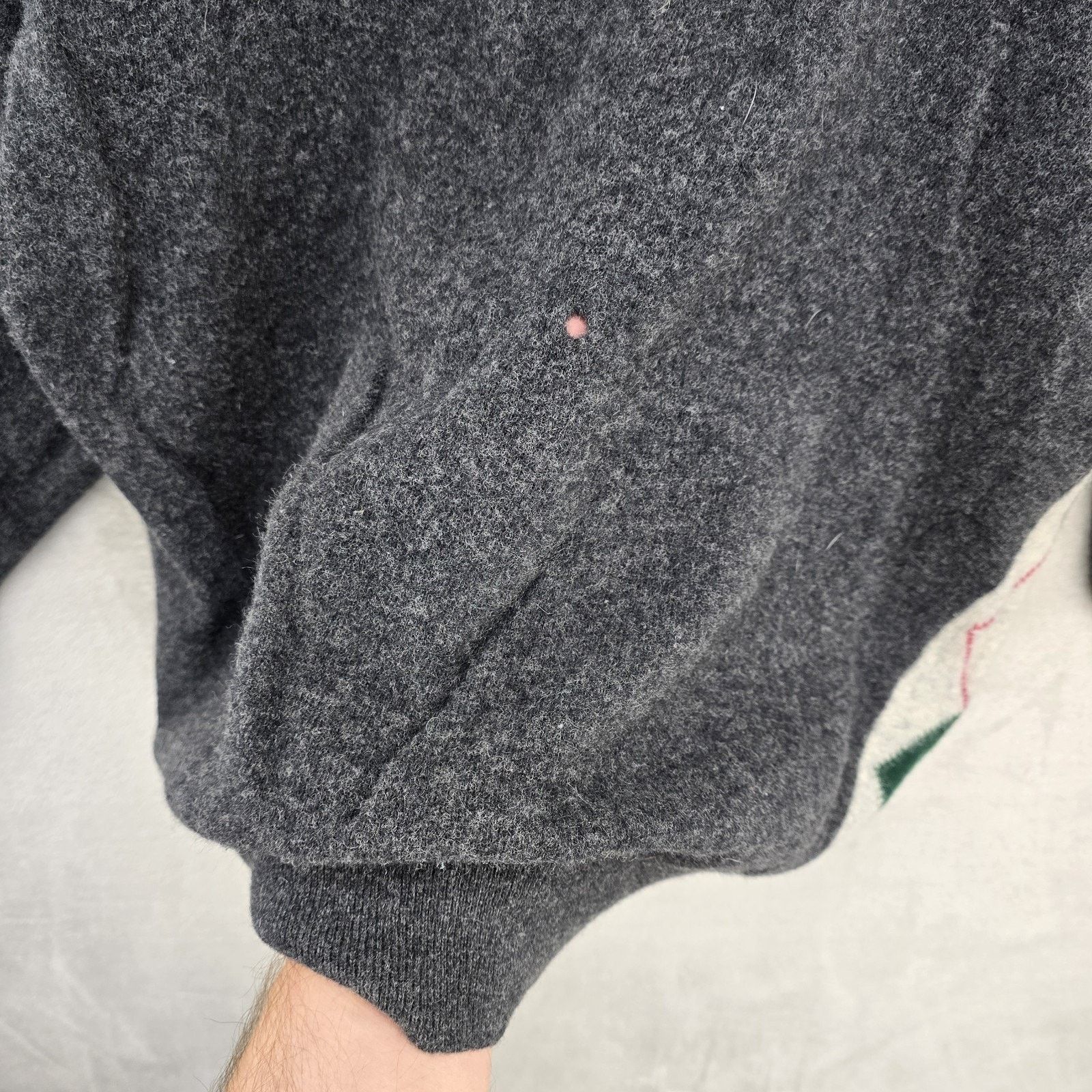 Pringle Of Scotland VTG Pringle Of Scotland Argyle Wool Sweater Medium *FLAWS* Size M / US 6-8 / IT 42-44 - 7 Thumbnail