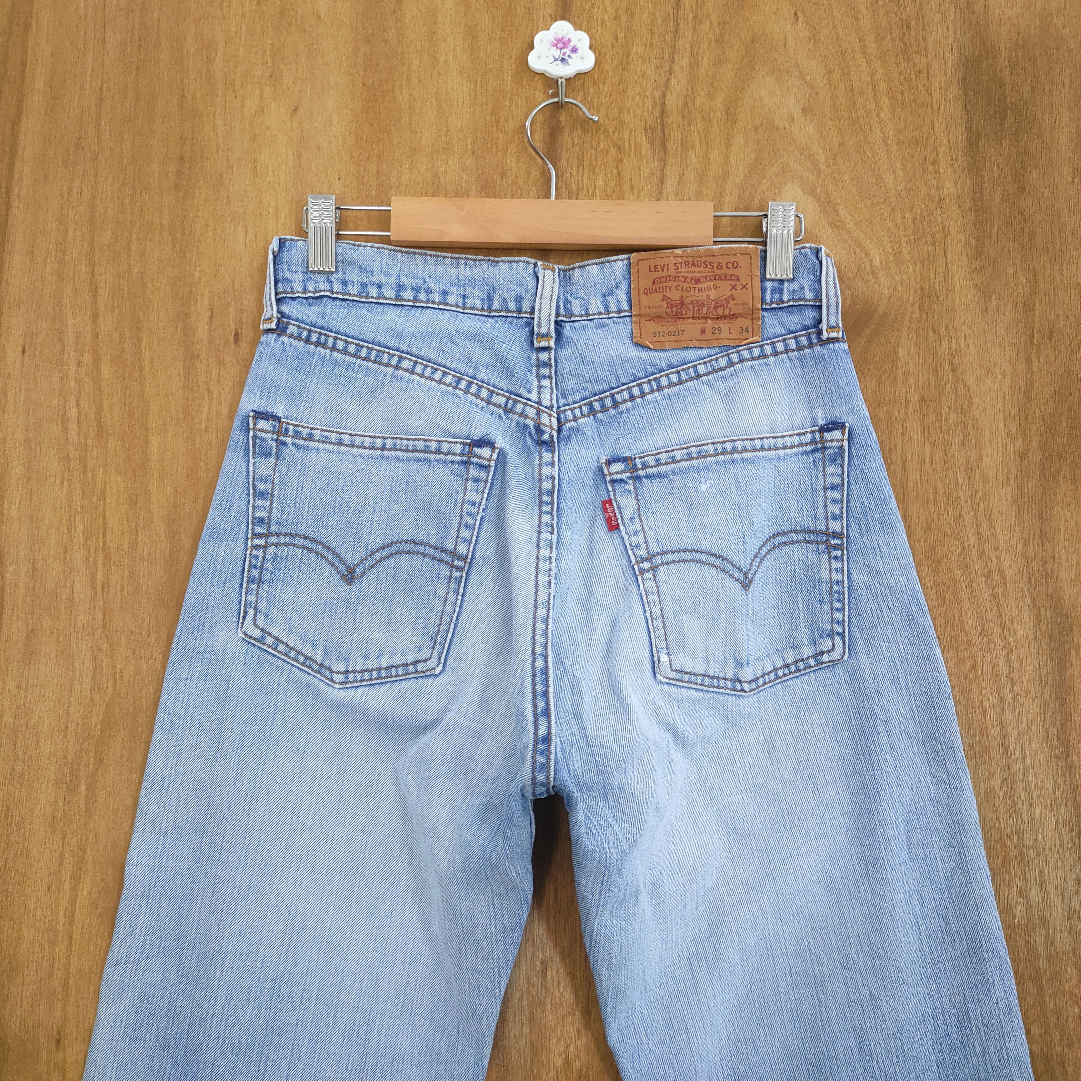 Levi's VINTAGE LEVI'S 512 STRAIGHT FADED BLUE DISTRESSED JEAN PANTS Size US 28 / EU 44 - 11 Thumbnail