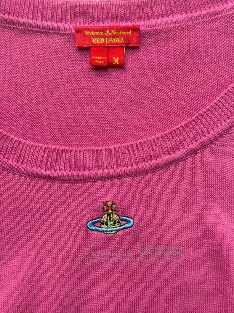 Vivienne Westwood Vivienne Westwood Rose Pink Saturn Embroidery Knit Seven-Q Size M / US 6-8 / IT 42-44 - 5 Thumbnail