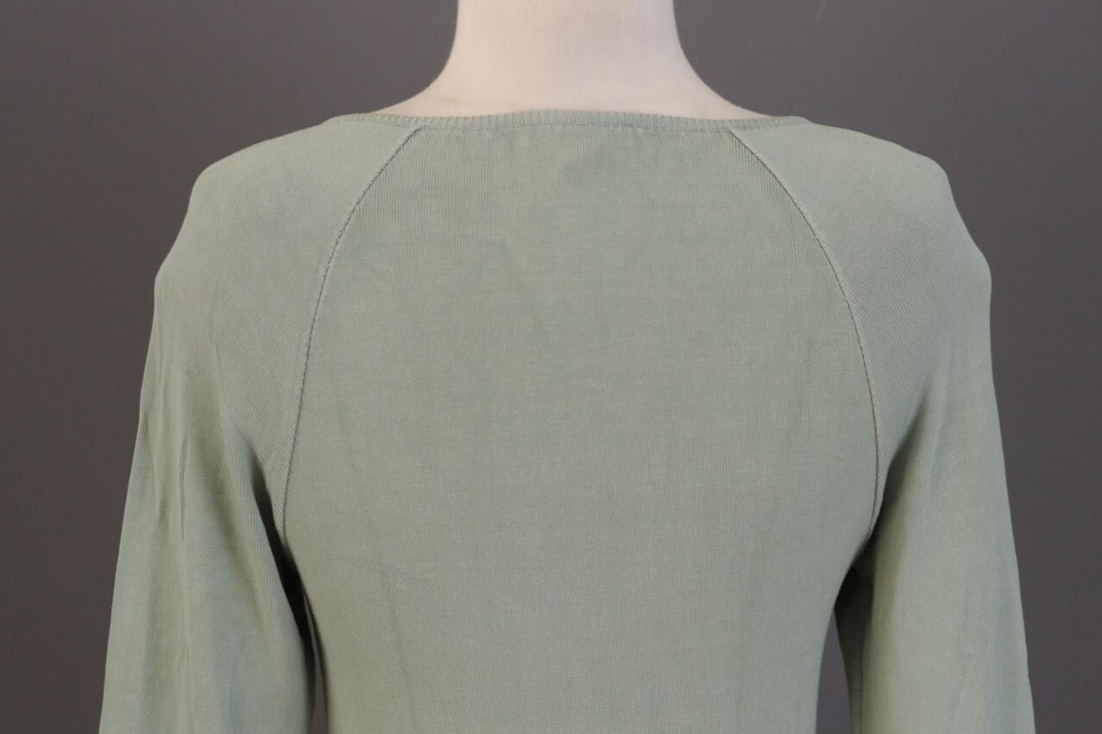 Designer Transit Par Such 101 Green Summer Top Blouse Size 1 Size M / US 6-8 / IT 42-44 - 9 Thumbnail