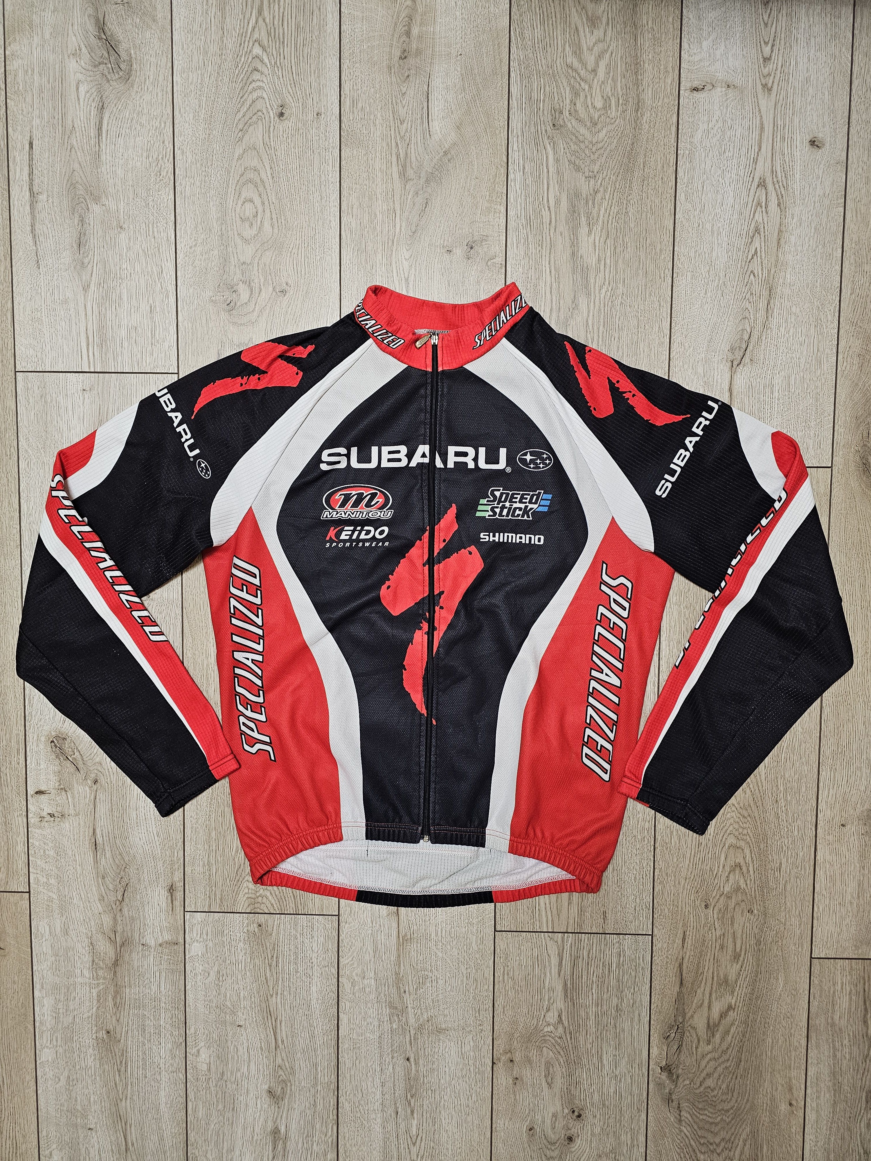 Vintage SUBARU VINTAGE CYCLING JERSEY LONG CYCLING TEAM VELO JERSEY Size US L / EU 52-54 / 3 - 1 Thumbnail