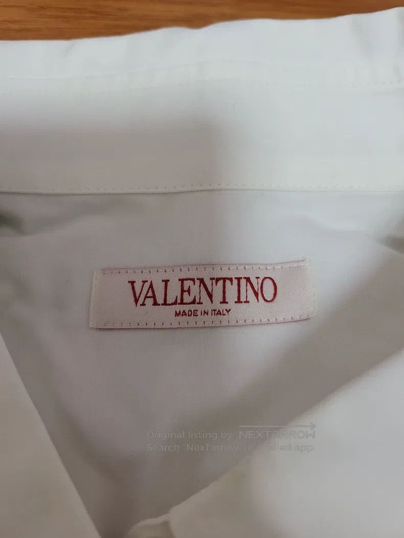 Valentino Valentino Solid color hidden button lapel long-sleeved shi Size US XL / EU 56 / 4 - 5 Thumbnail