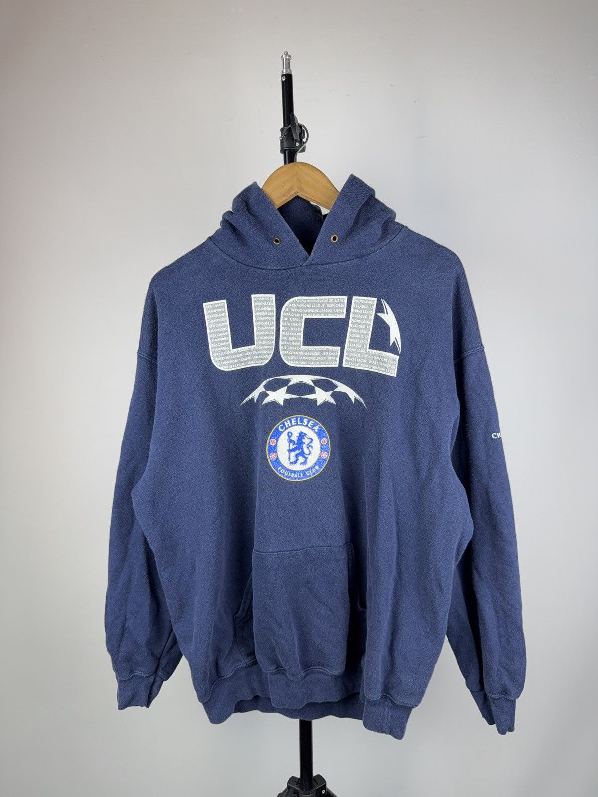 UEFA Vintage 00s UEFA Chelsea UCL Champions League Hoodie Size US L / EU 52-54 / 3 - 1 Thumbnail