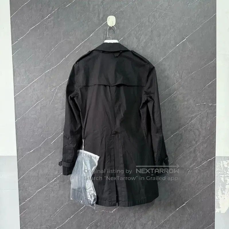 Fendi Burberry Black Cotton Women's Trench Coat. Size S / US 4 / IT 40 - 2 Thumbnail