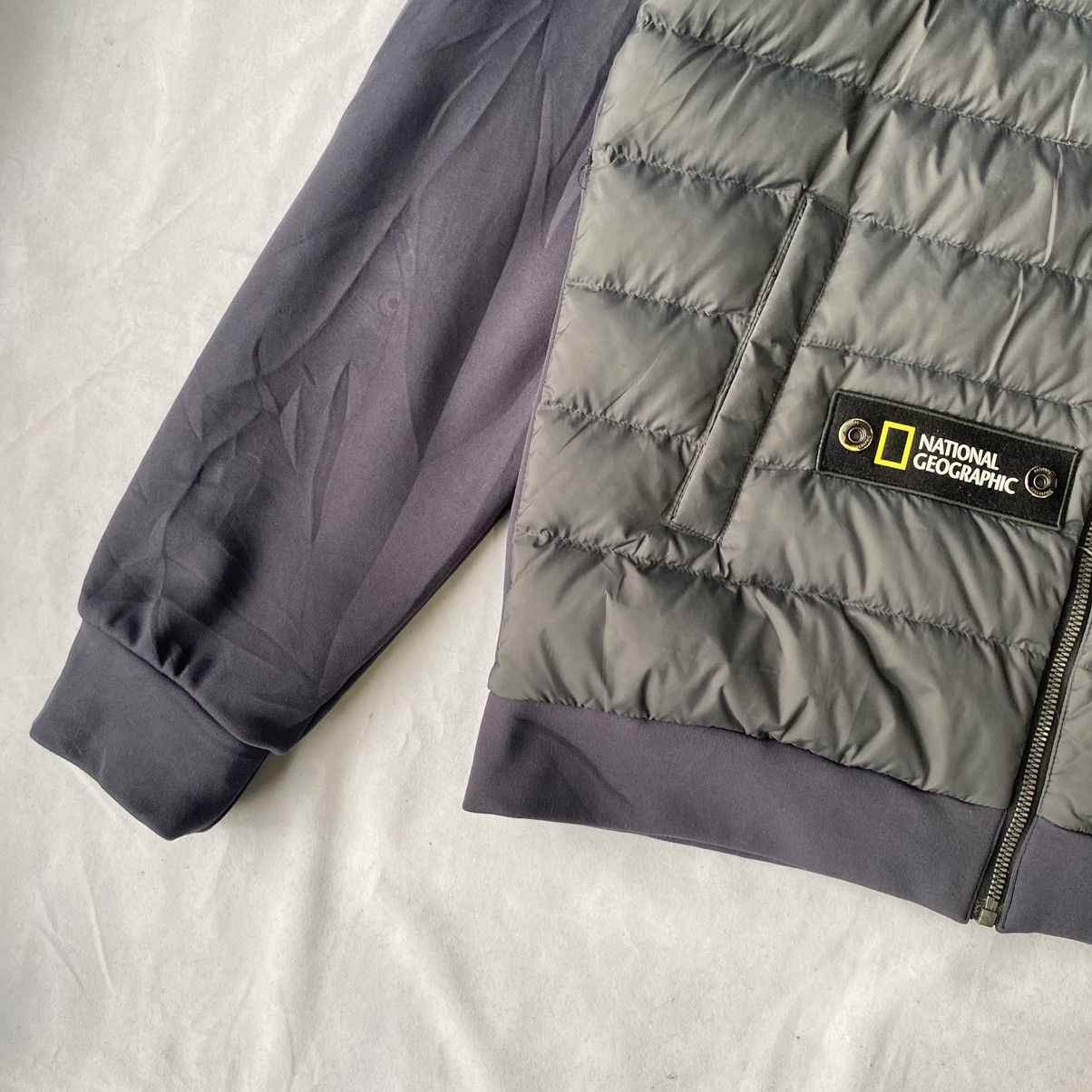 Goretex × Japanese Brand National Geographic Hybrid Puffer Quilted Gorpcore Jacket Size US XL / EU 56 / 4 - 7 Thumbnail