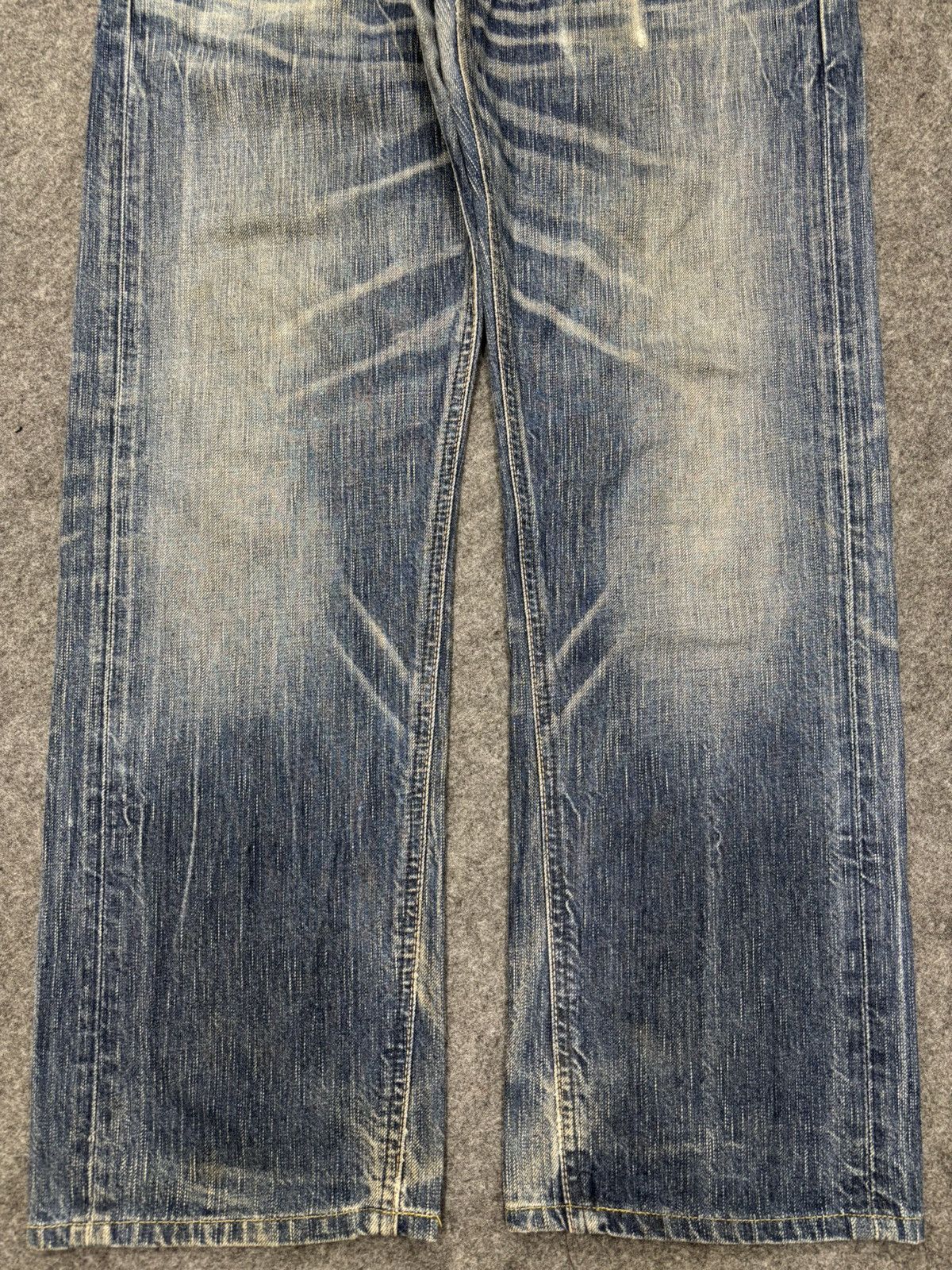 Edwin 💥Insane Fades💥Rare Edwin 503 All Out Fades Denim F655 Size US 33 - 7 Thumbnail