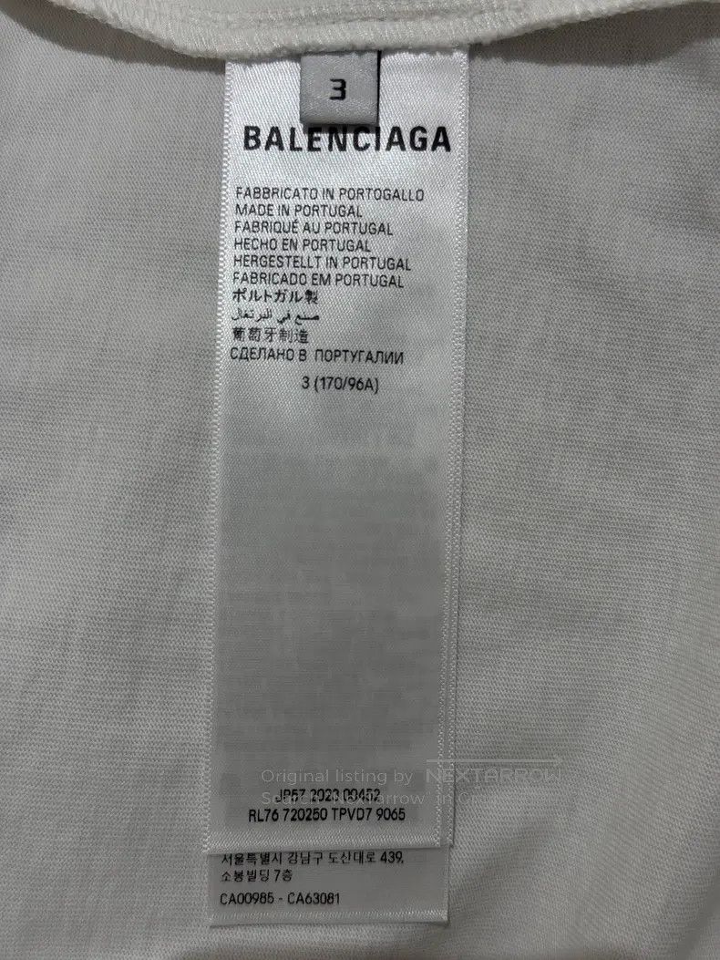 Balenciaga Balenciaga Letter Embroidered Round Neck Long Sleeve T-Shi Size US L / EU 52-54 / 3 - 8 Thumbnail