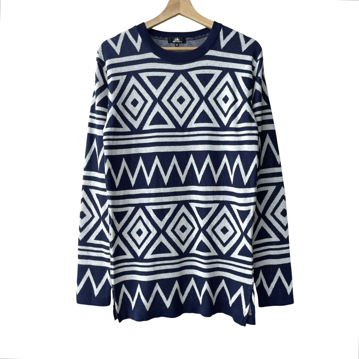 BERNINGS SHO Bernings Sho Japan WMN Native Patterns Long Sweater Size M / US 6-8 / IT 42-44 - 1 Thumbnail