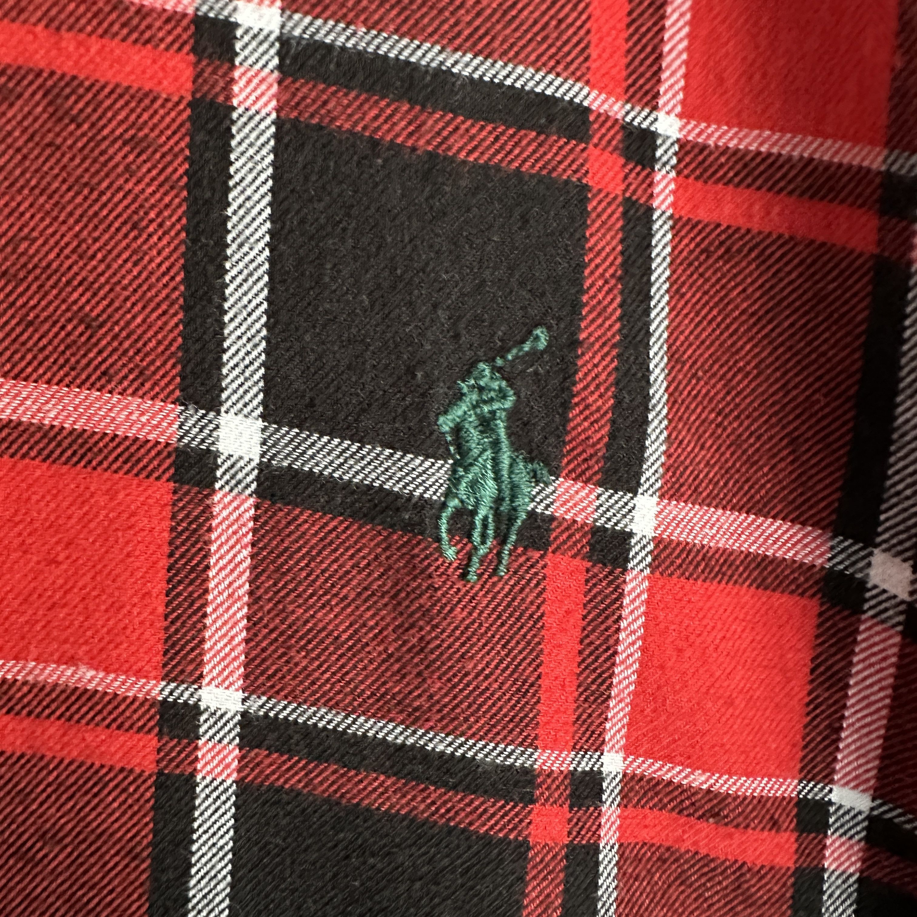 Polo Ralph Lauren Vtg Polo Ralph Lauren Shirt Mens Blaire Flannel Tartan 90s Size US L / EU 52-54 / 3 - 3 Thumbnail