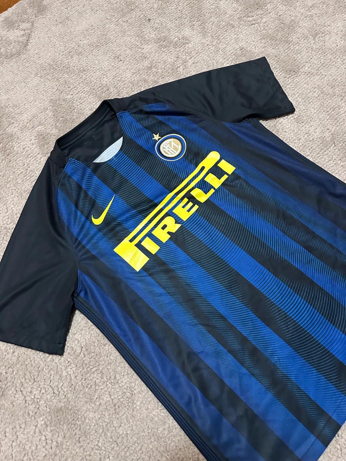 Nike INTER MILAN 2016/2017 HOME FOOTBALL SHIRT JERSEY Sz L Size US L / EU 52-54 / 3 - 3 Thumbnail