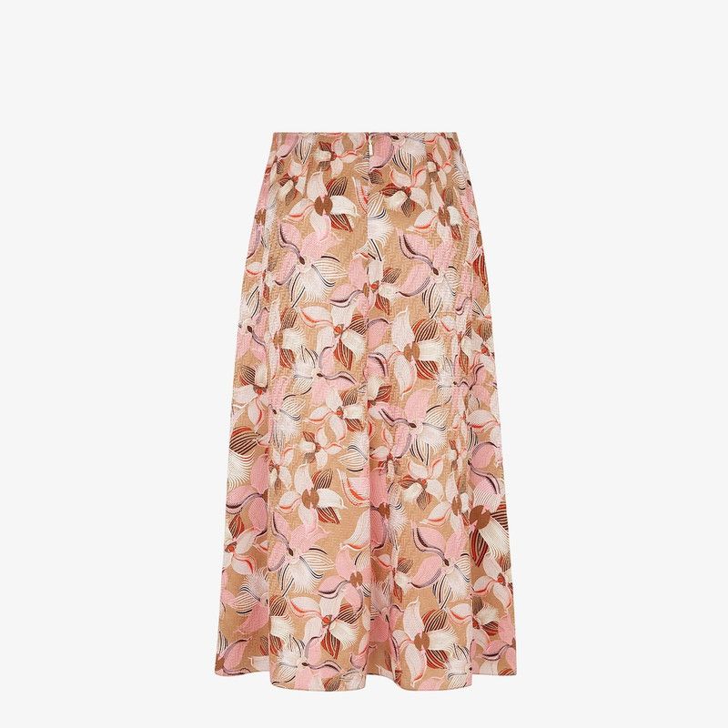 Fendi o1B3y1r0326 Midi Skirt in Multicolor Size 28" / US 6 / IT 42 - 2 Thumbnail