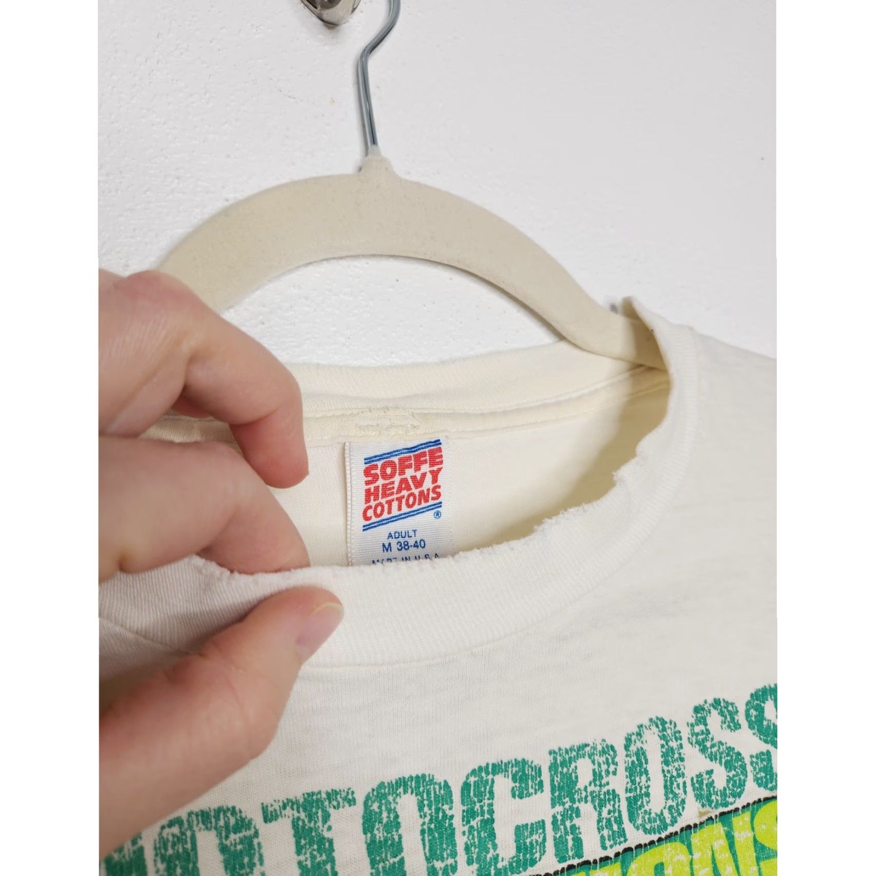 Soffe VINTAGE Soffee Motorcross Dirtbike Single Stitch Distressed 80s 70s Medium Racing Shirt Size US M / EU 48-50 / 2 - 5 Thumbnail