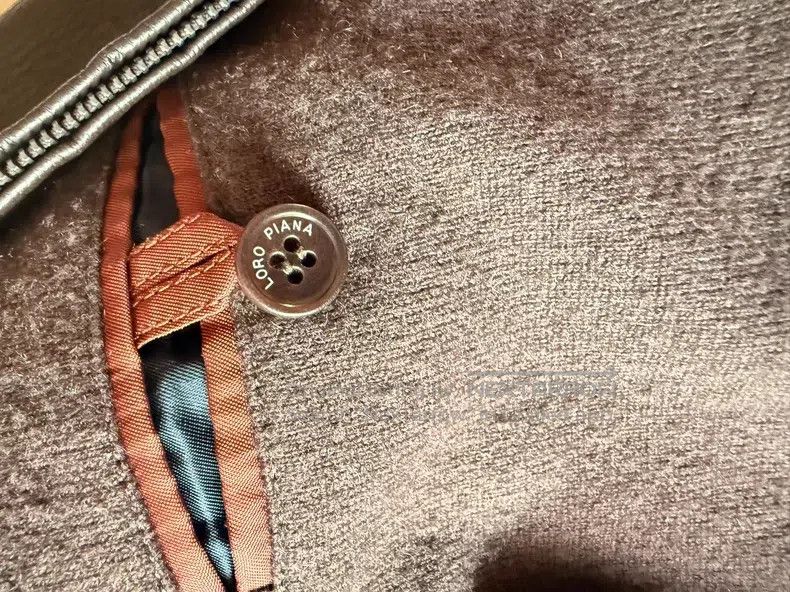 Loro Piana Loro Piana Deerskin and cashmere jacket, coffee color Size US XL / EU 56 / 4 - 5 Thumbnail