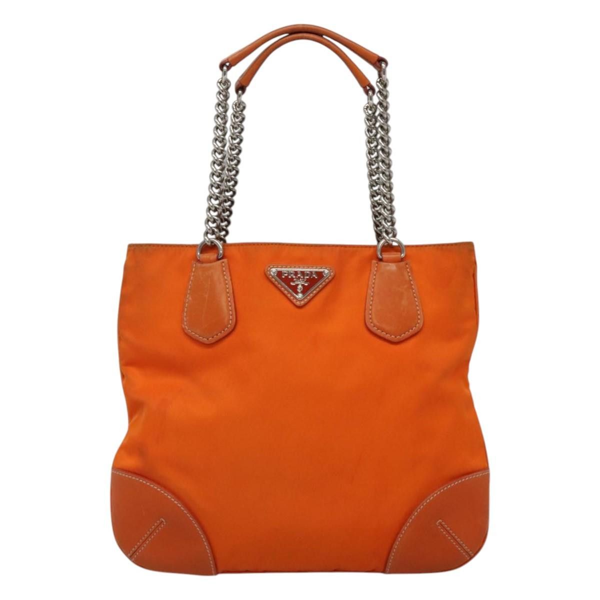 Prada Tessuto Orange Synthetic Shoulder Bag (Pre-Owned) Size ONE SIZE - 1 Thumbnail
