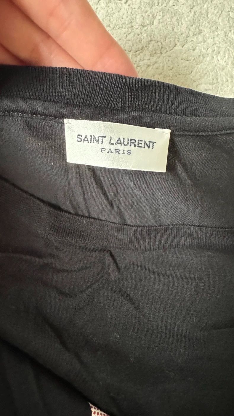 Saint Laurent Paris Saint Laurent Paris Blood tooth short sleeve T-shirt Size XS / US 0-2 / IT 36-38 - 4 Thumbnail