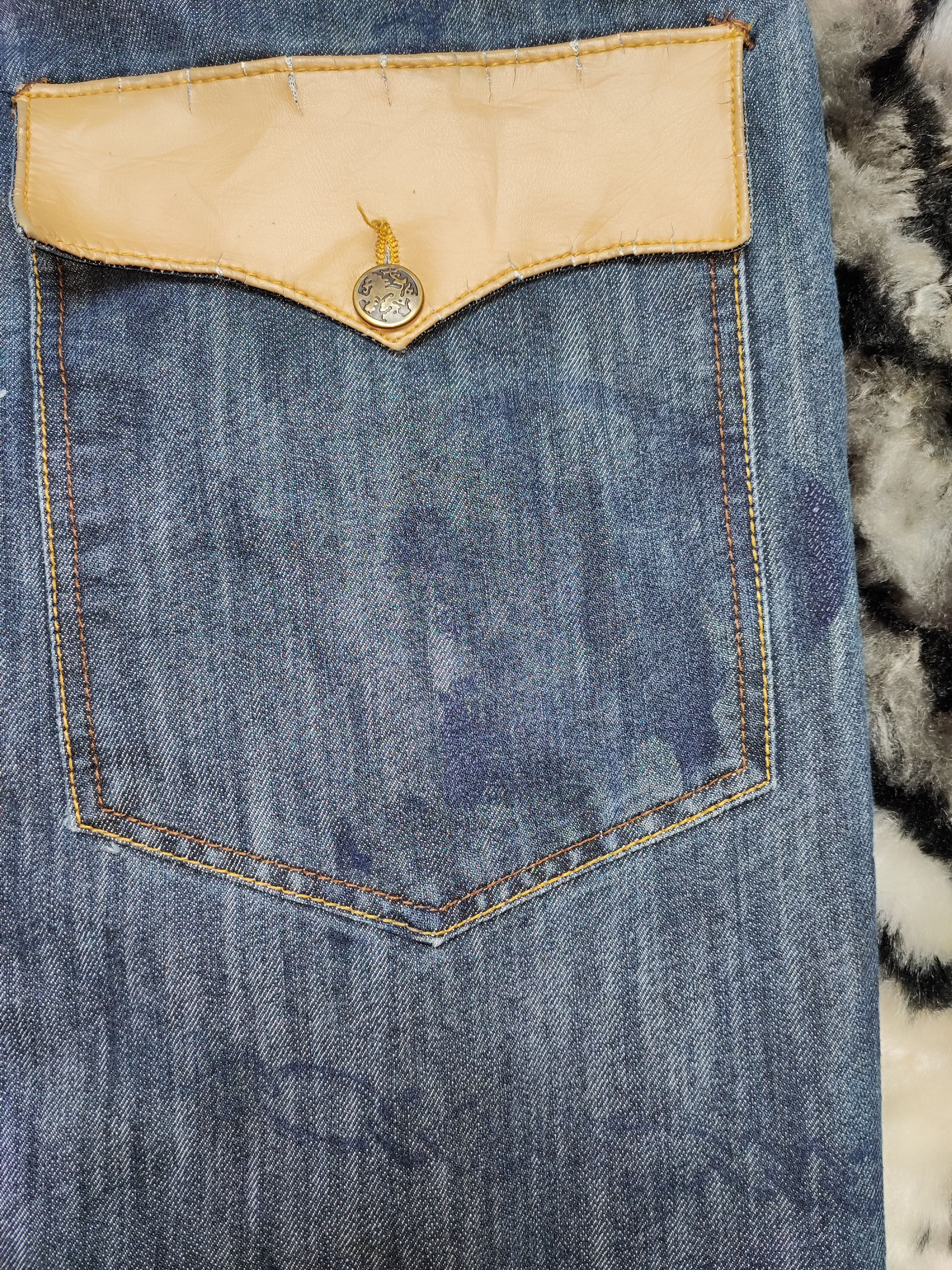 Affliction Skull Jeans Baggy Design by AC:CESS Size US 38 / EU 54 - 5 Thumbnail
