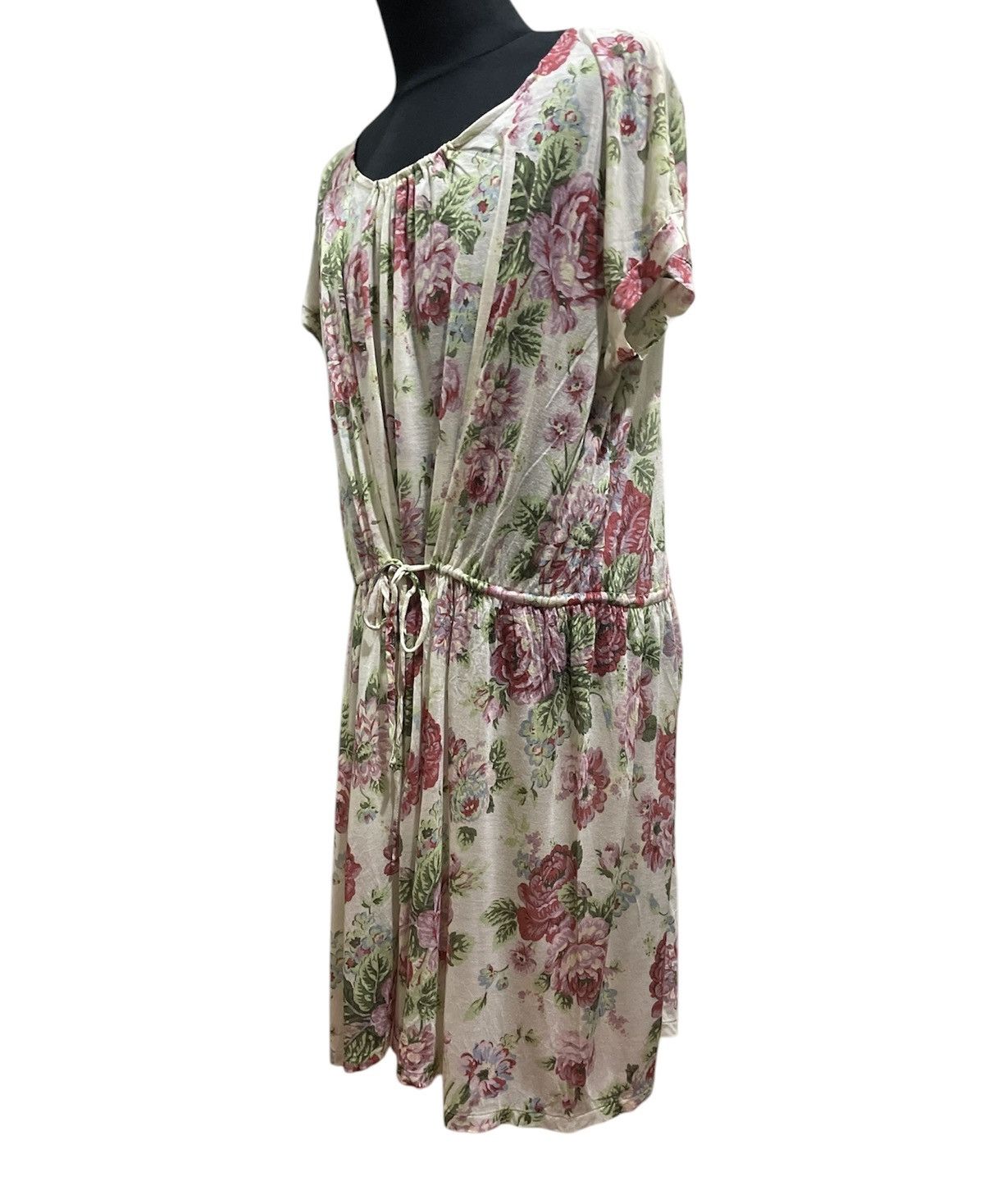 Issey Miyake × Sunao Kuwahara Issey Miyake Sunaokuwahara Floral Mid-Dress Size M / US 6-8 / IT 42-44 - 2 Thumbnail