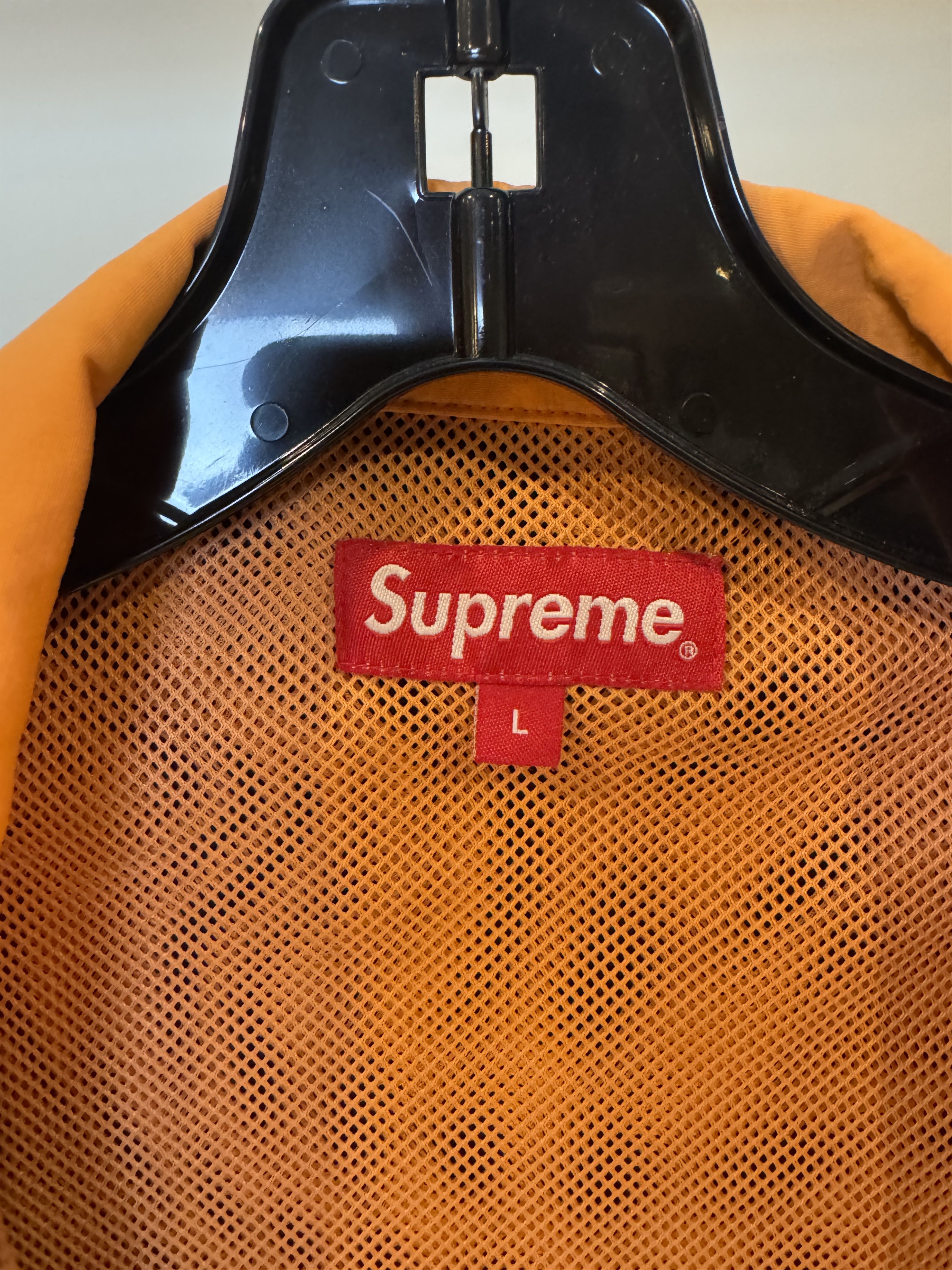 Supreme SS17 Supreme Split Track Jacket Orange Navy Size US L / EU 52-54 / 3 - 4 Thumbnail