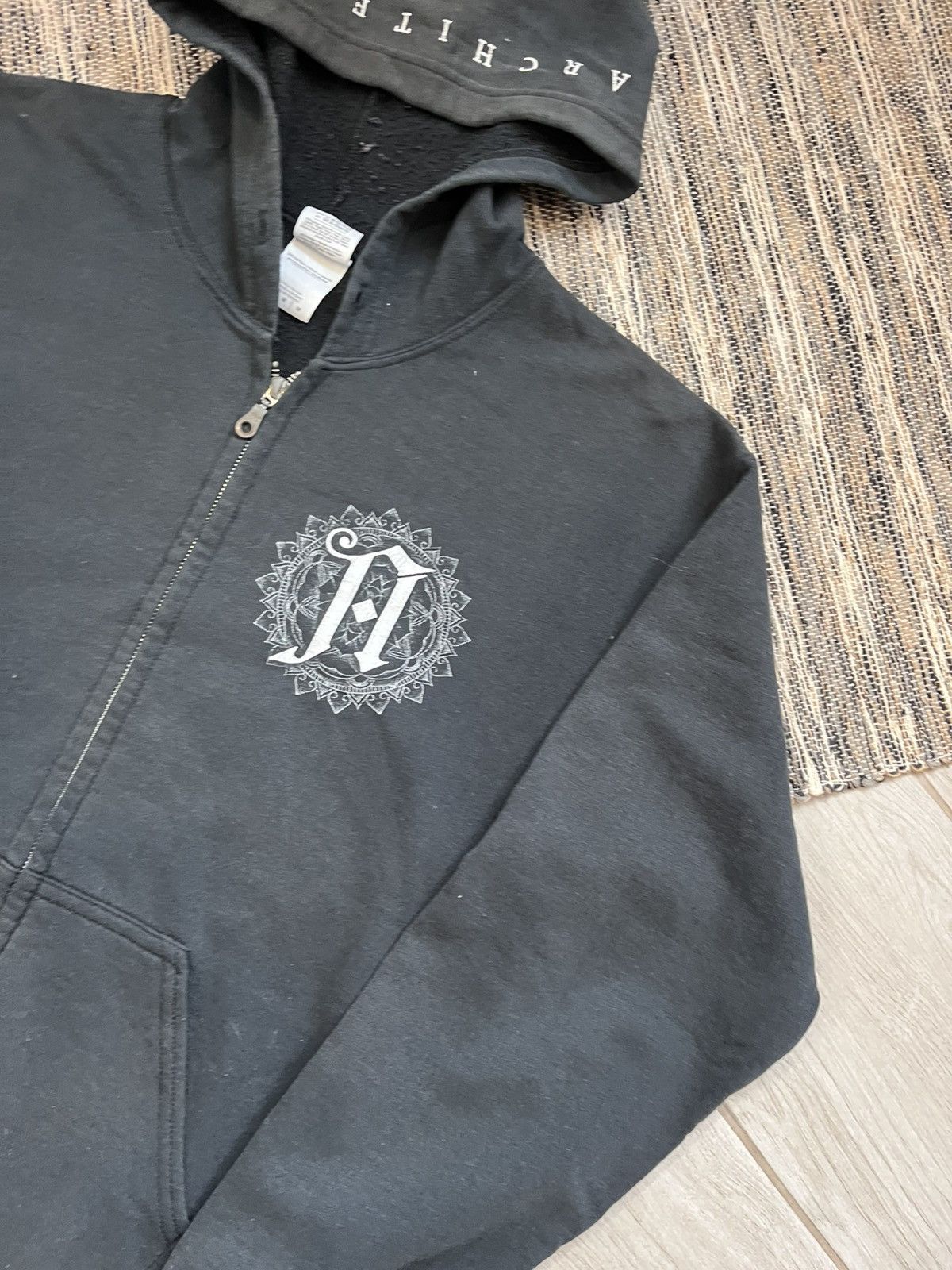 Architect × Band Tees × Vintage Vintage Architects Zip Hoodie Rock Faded Metal Core Graphic Size US M / EU 48-50 / 2 - 7 Thumbnail
