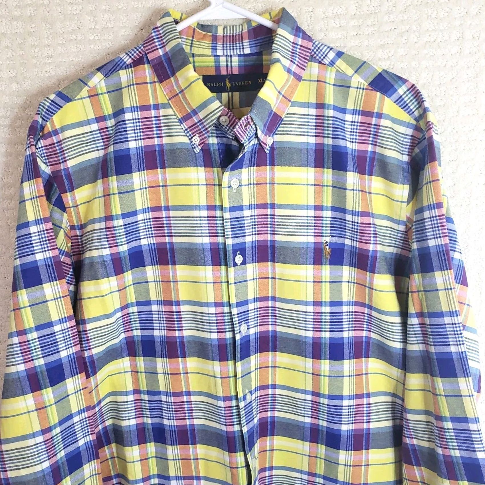 Ralph Lauren Ralph Lauren Shirt Button-Up Men's XL Cotton Multicolor Plaid Long Sleeve Button-Up Shirt Colorful Mens XL Cotton Multicolor Plaid Shirt Size US XL / EU 56 / 4 - 2 Thumbnail