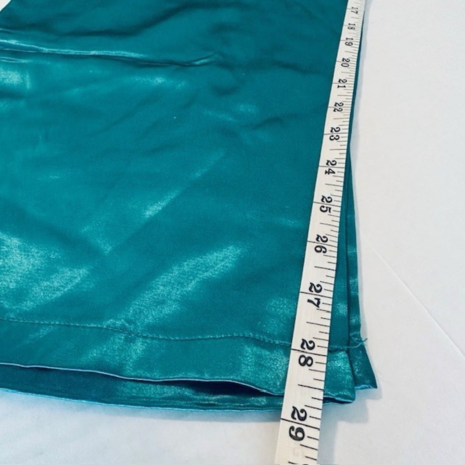 The Unbranded Brand Vintage Satin Pajama Lounge Sleep Pants, Green Large Size ONE SIZE - 6 Thumbnail