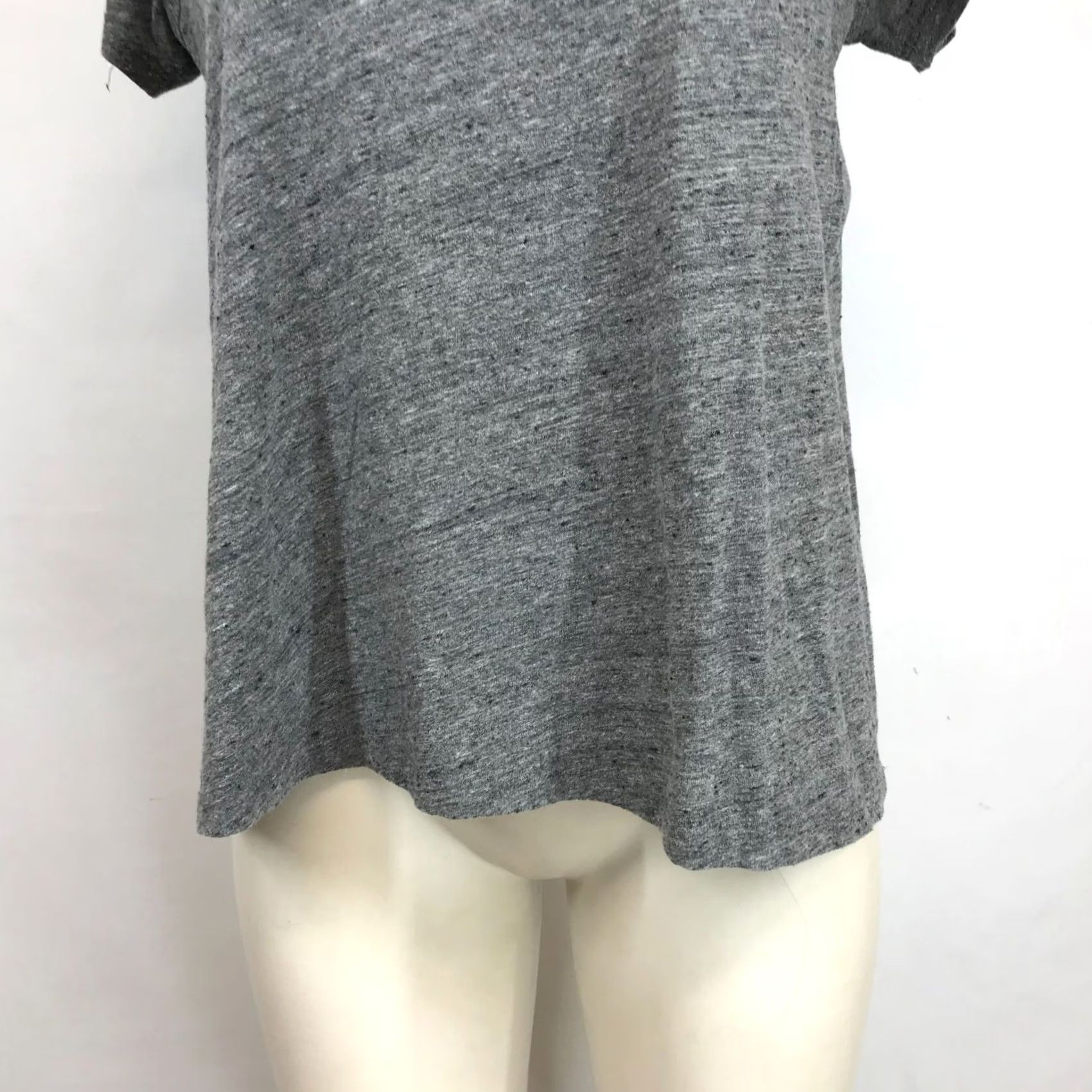 Marine Layer Marine Layer Womens Medium Gray Cotton Blend Shirt Size M / US 6-8 / IT 42-44 - 3 Thumbnail