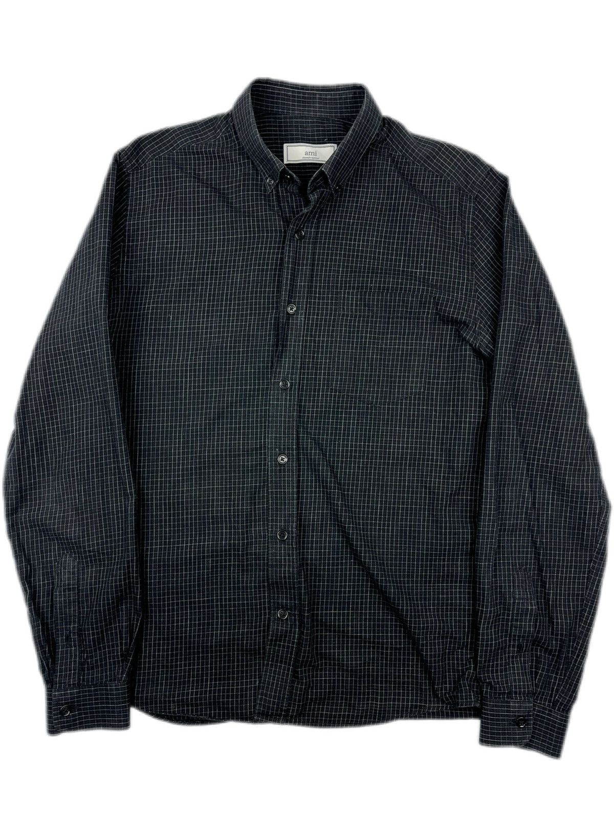 AMI AMI Paris Alexandre Mattiussi Shirt Long Sleeve Oxford Size US S / EU 44-46 / 1 - 1 Thumbnail