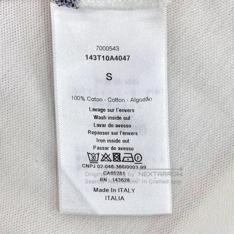 Dior Dior White striped logo letter print cotton lapel single-b Size S / US 4 / IT 40 - 7 Thumbnail