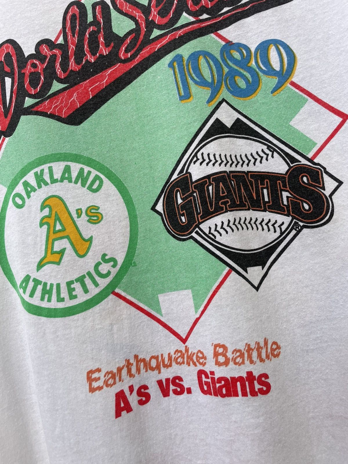 Vintage Vintage MLB world series giants oakland tee shirt size XL Size US XL / EU 56 / 4 - 5 Thumbnail