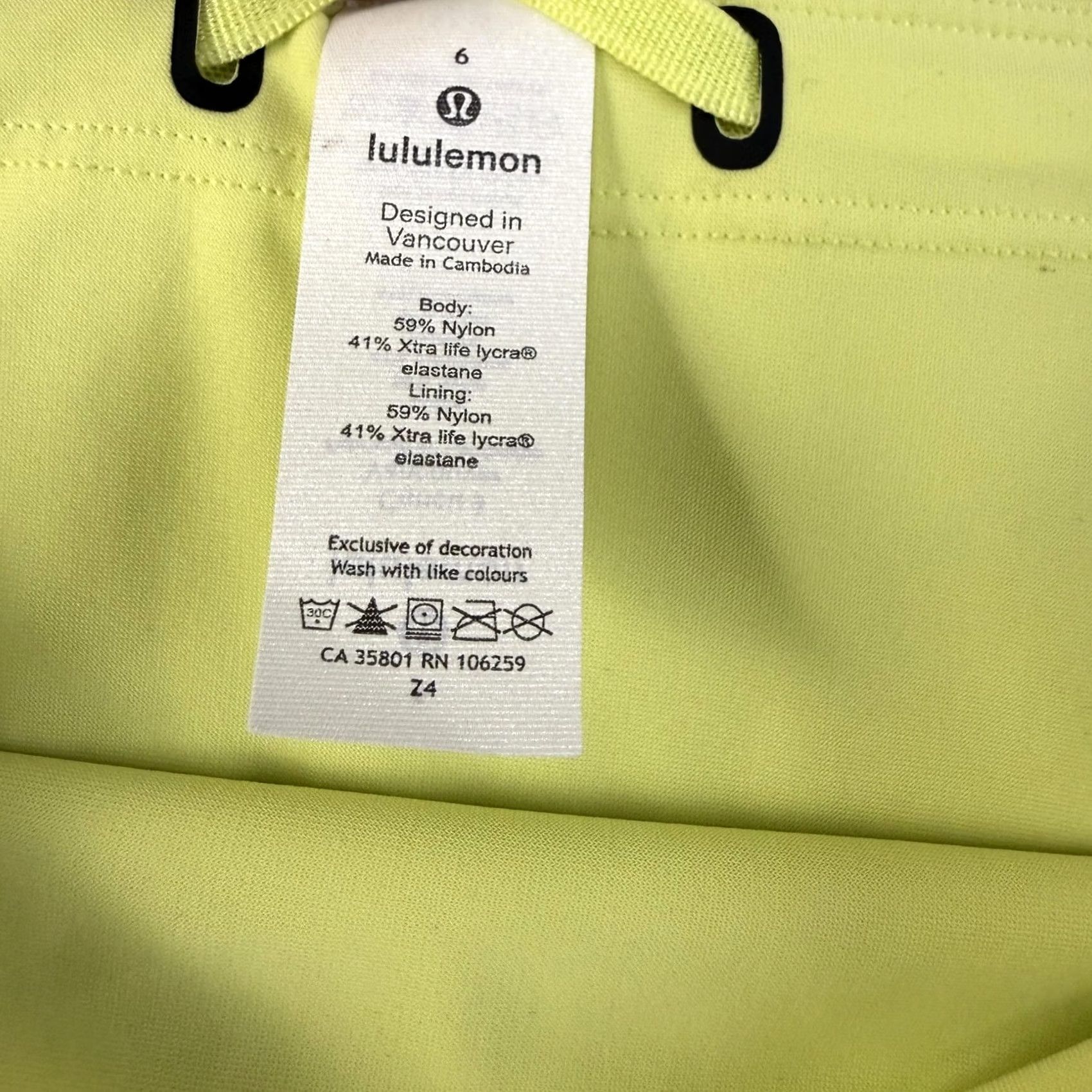 Lululemon Lululemon Bikini Bottom Womens 6 Coastline Mid Rise Medium Yellow Floral NWT Swimsuit Bottoms UV Protection Quick Dry Size 28" / US 6 / IT 42 - 6 Thumbnail