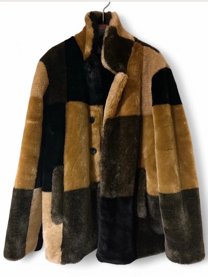 Faux Fur Patchwork Coat - FW15