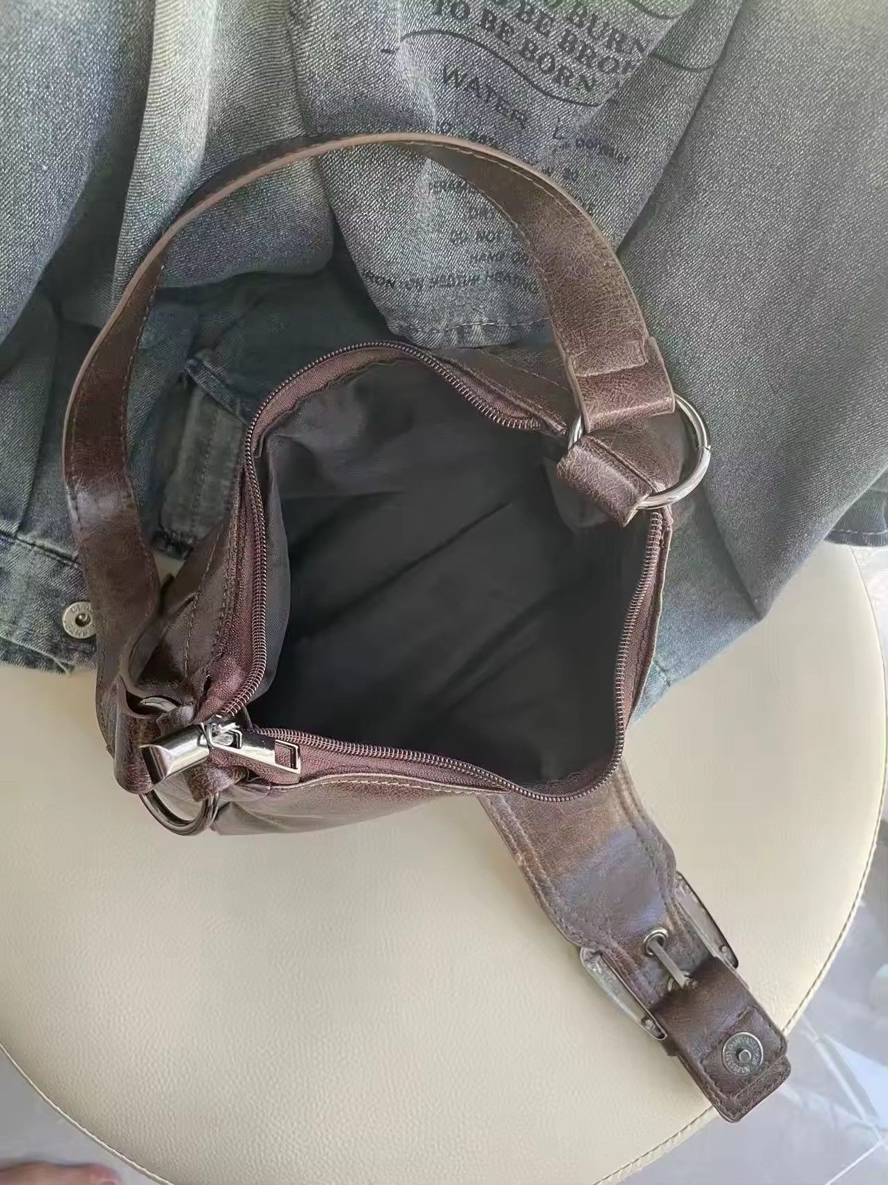 Japanese Brand × Vintage Ladies pu leathers handbag Size ONE SIZE - 5 Thumbnail