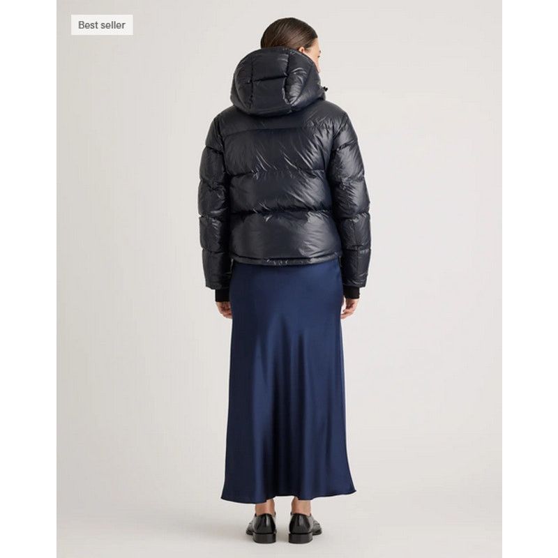 Quince QUINCE Down Cropped Puffer Jacket Black Size S NWT Size S / US 4 / IT 40 - 5 Thumbnail