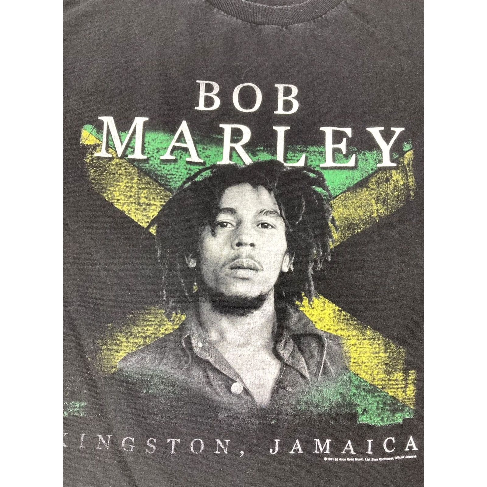 Vintage Zion Rootswear Bob Marley Kingston Jamaica 2011 Graphic T-shirt Women Medium Size XXL / US 16-18 / IT 52-54 - 2 Thumbnail