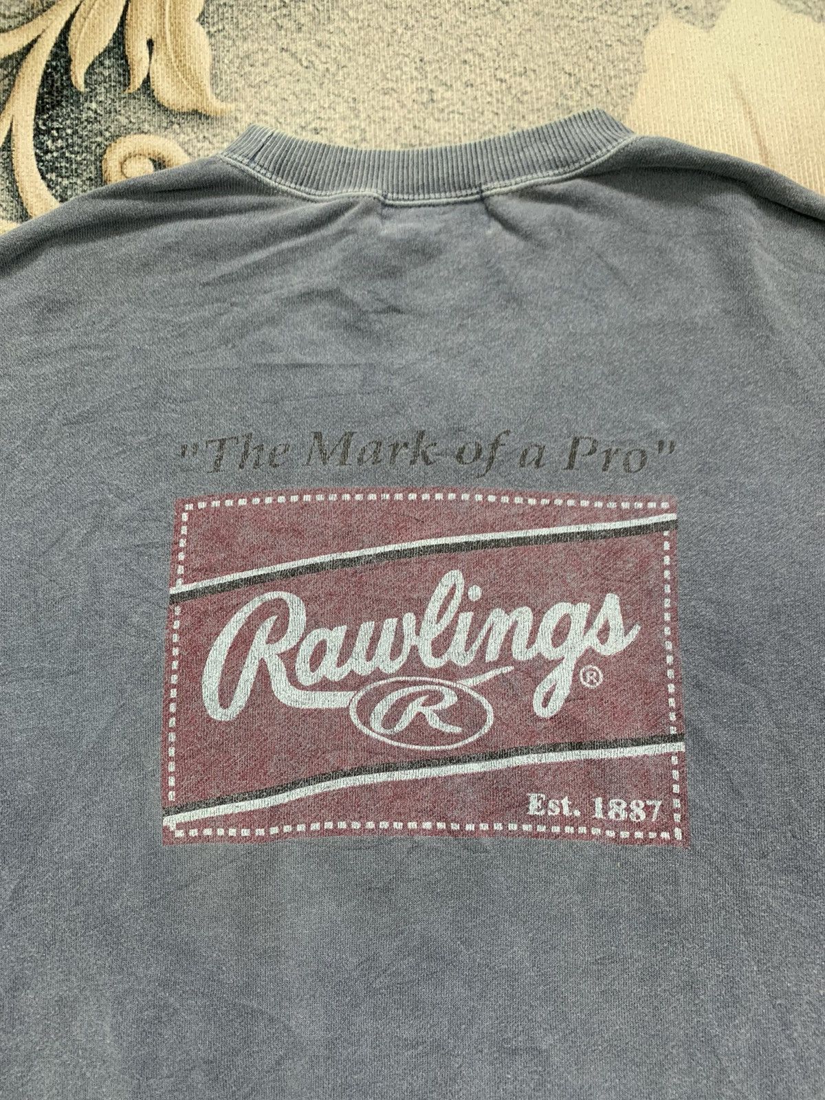 Sports Specialties × Vintage Vtg Big Logo Printed Rawlings Sweatshirt Size US M / EU 48-50 / 2 - 6 Thumbnail