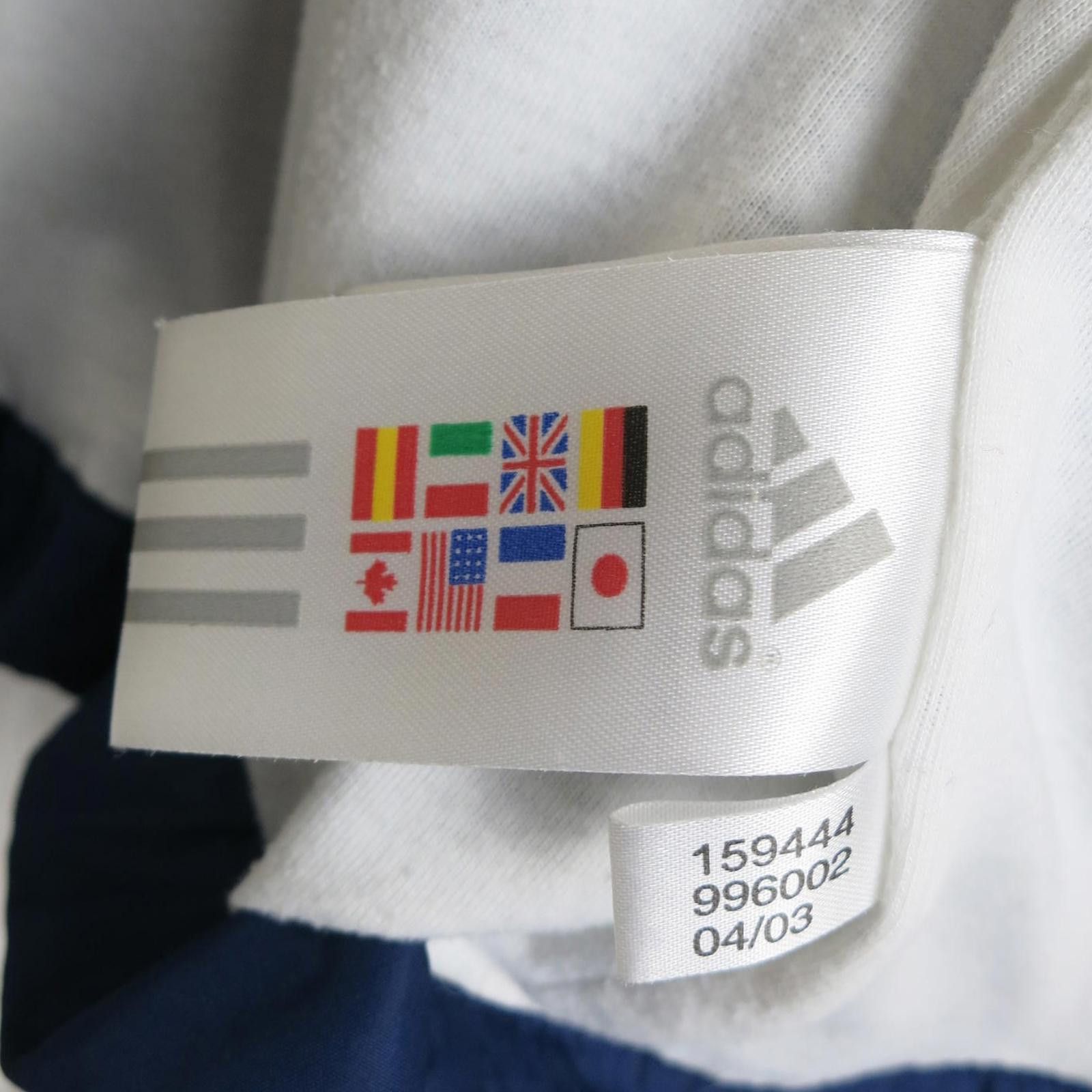 Adidas Adidas Navy Blue Hooded Windbreaker with Red Stripes Men's S Size US S / EU 44-46 / 1 - 5 Thumbnail